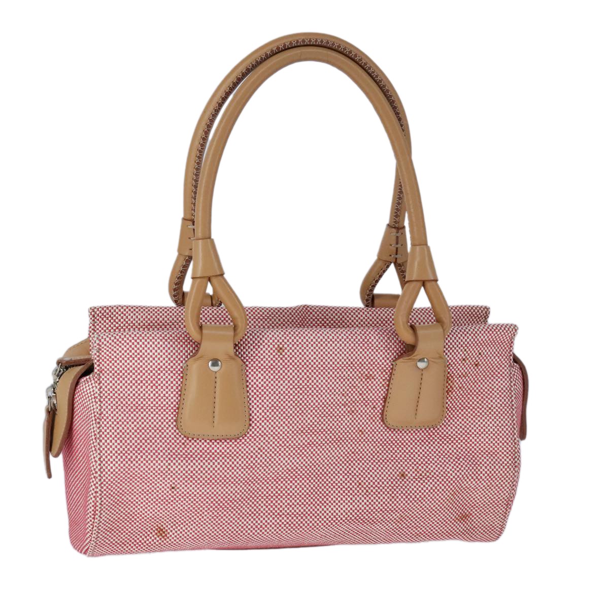 Burberry Vintage Handbag Canvas, RED, CANVAS, Handbag