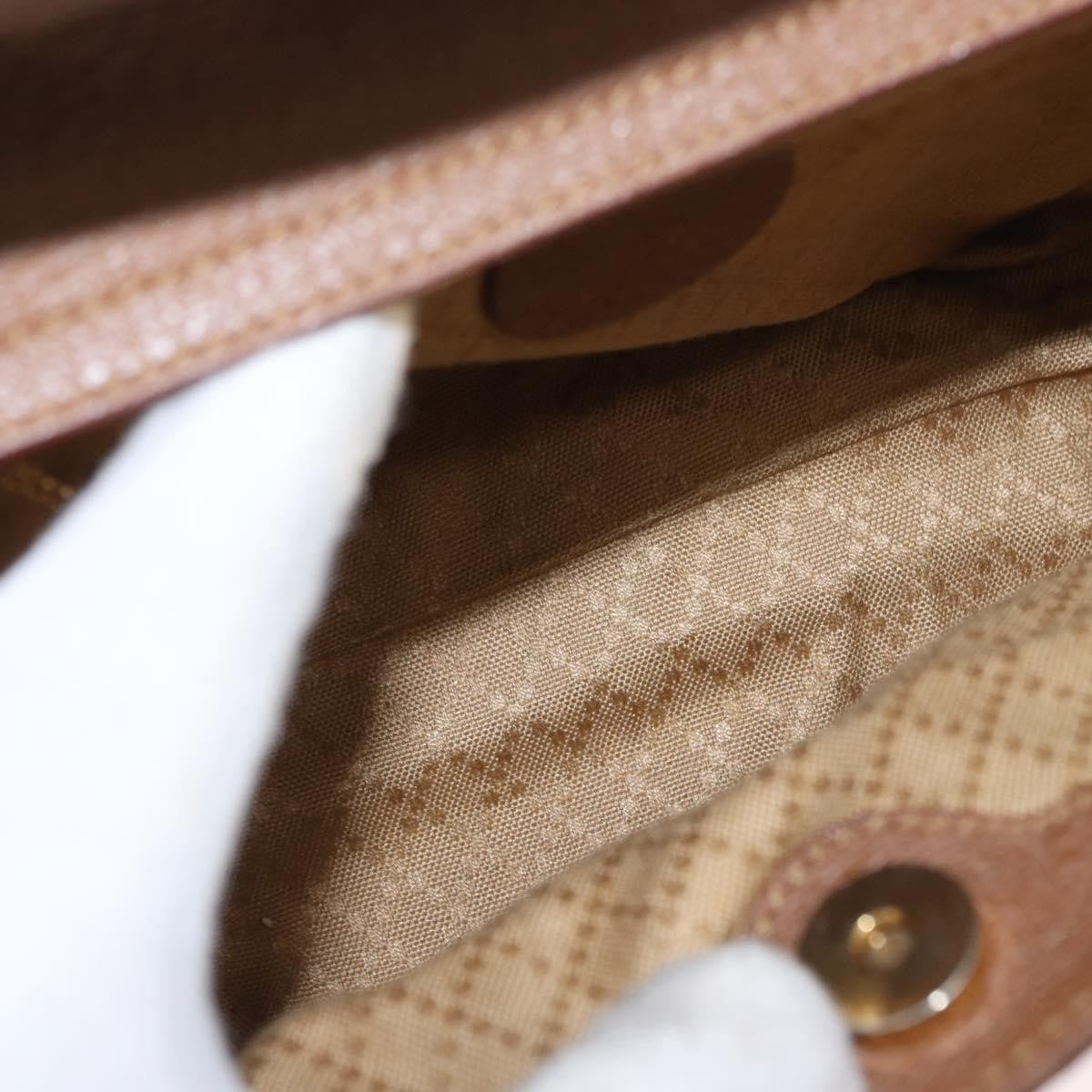 Gucci Vintage Bamboo Front Pocket Tote Suede, BROWN, SUEDE, Tote bag