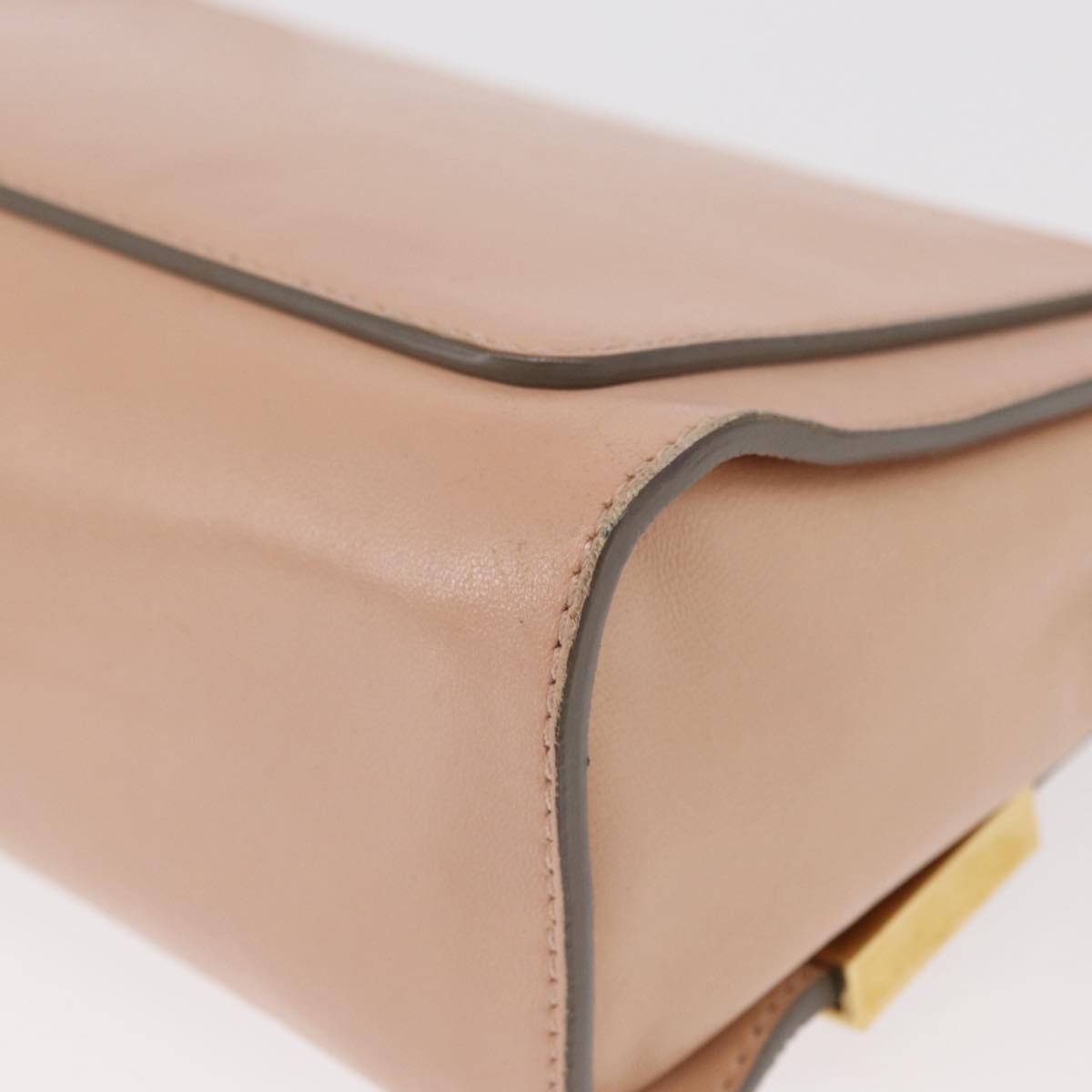 Chloe Elle Chain Clutch Leather, PINK, LEATHER, Shoulder bag