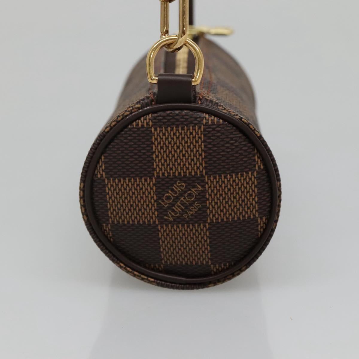 Louis Vuitton Papillon Pochette Damier, BROWN, CANVAS, Handbag