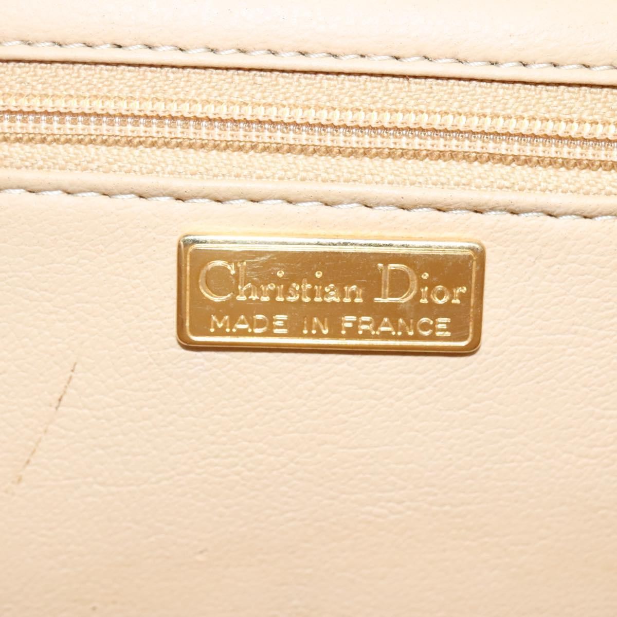 Christian Dior CD Shoulder bag Leather, BEIGE, LEATHER, Shoulder bag