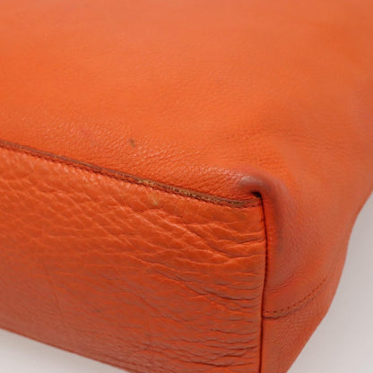 Prada Vintage Tote Leather, Orange, Leather, Tote Bag
