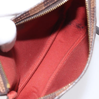 Louis Vuitton Trousse Make Up Bag Damier, BROWN, CANVAS, Clutche & pouche