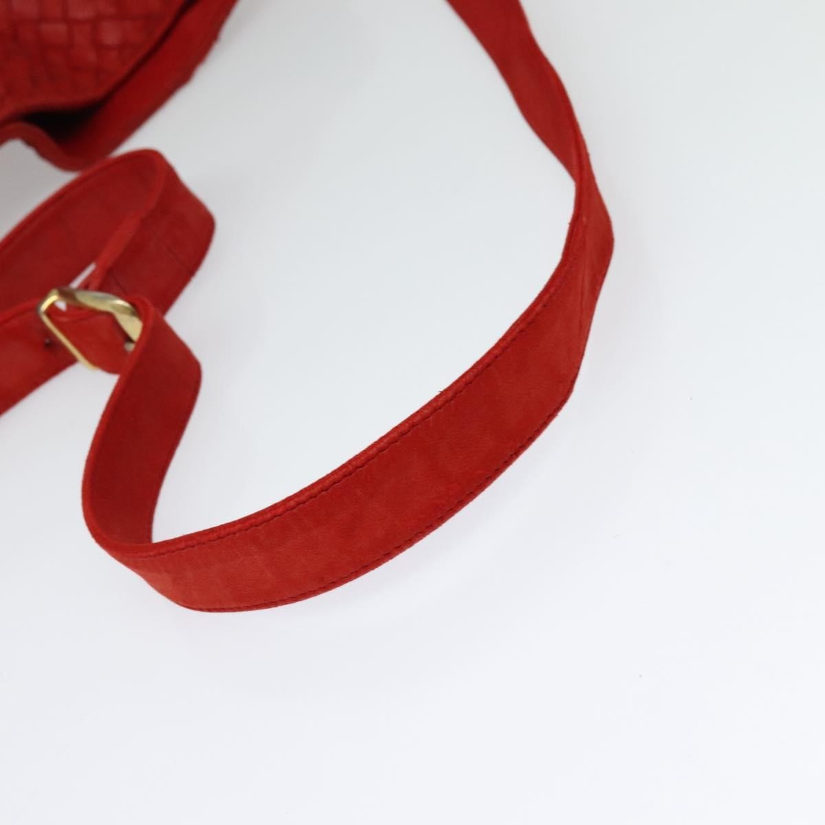 Bottega Veneta Drawstring Tassel Bucket Bag Intrecciato Nappa, RED, LEATHER, Shoulder bag