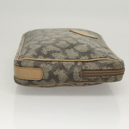 Saint Laurent Vintage Clutch PVC, GRAY, PVC, Clutche & pouche