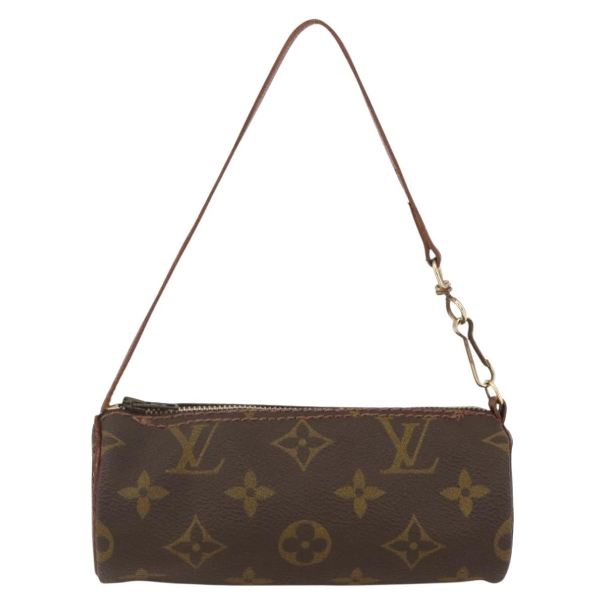 Louis Vuitton Papillon Pochette Monogram Canvas, BROWN, CANVAS, Clutche & pouche