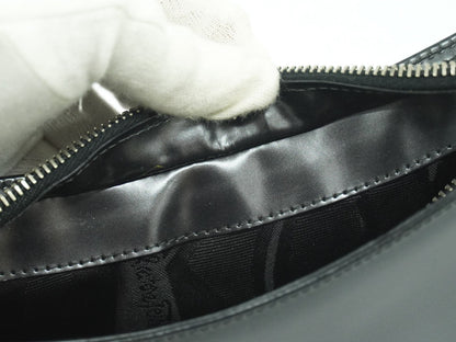 Salvatore Ferragamo Shoulder Bag Leather, BLACK, LEATHER, Shoulder bag