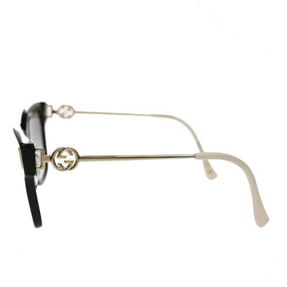 Gucci Eyewear Interlocking G Sunglasses, Black, Plastic Glass, Sunglasses