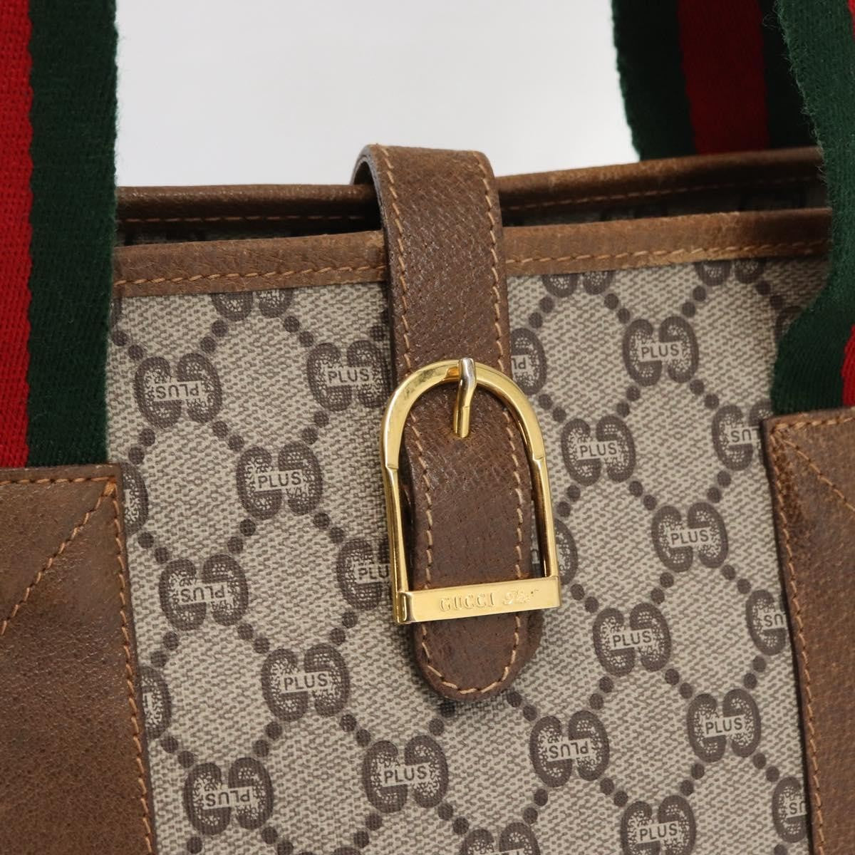 Gucci Sherry Line Tote Canvas, BEIGE, PVC, Tote bag