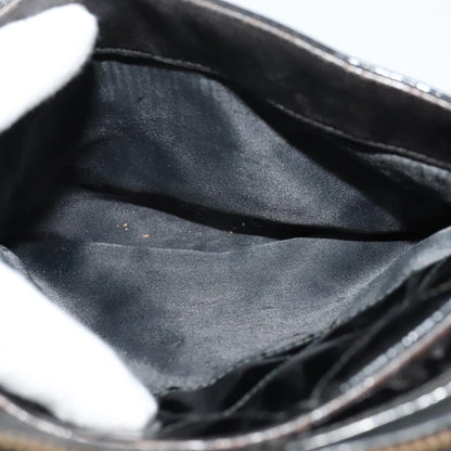 Chanel Vintage Square Front Pocket Camera Bag Quilted Patent, BLACK, PATENT_LEATHER, Shoulder bag