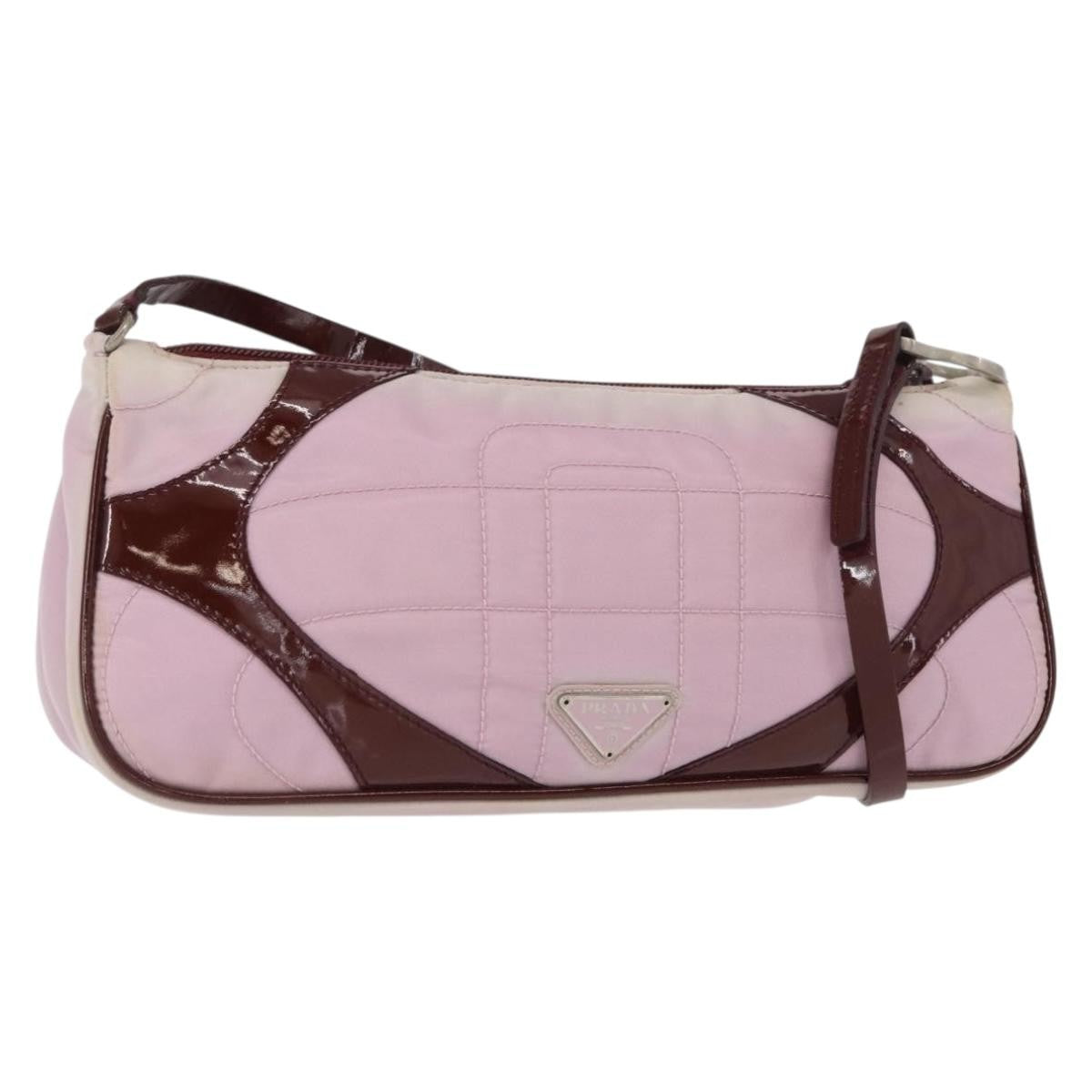 Prada Vintage Shoulder Bag Tessuto, PINK, NYLON, Shoulder bag