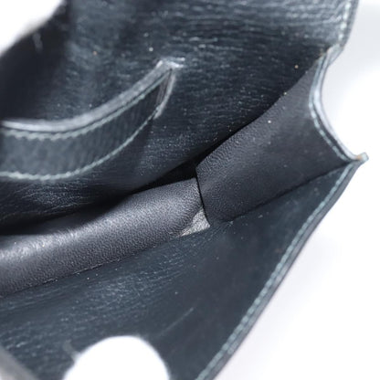 Hermes Pochette Green Waist Bag Leather, BLACK, LEATHER, Clutche & pouche