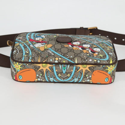 Gucci Disney Donald Duck Belt Bag Printed GG Coated Canvas, BEIGE, PVC, Shoulder bag