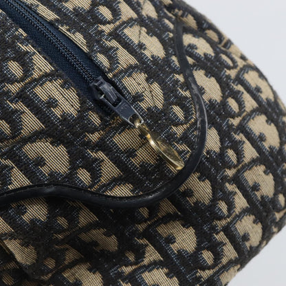Christian Dior Vintage Trotter Boston Bag Diorissimo Canvas, NAVY, CANVAS, Handbag