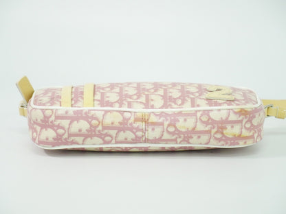 Christian Dior Vintage Trotter Baguette Shoulder Bag Diorissimo Canvas, PINK, CANVAS, Clutche & pouche