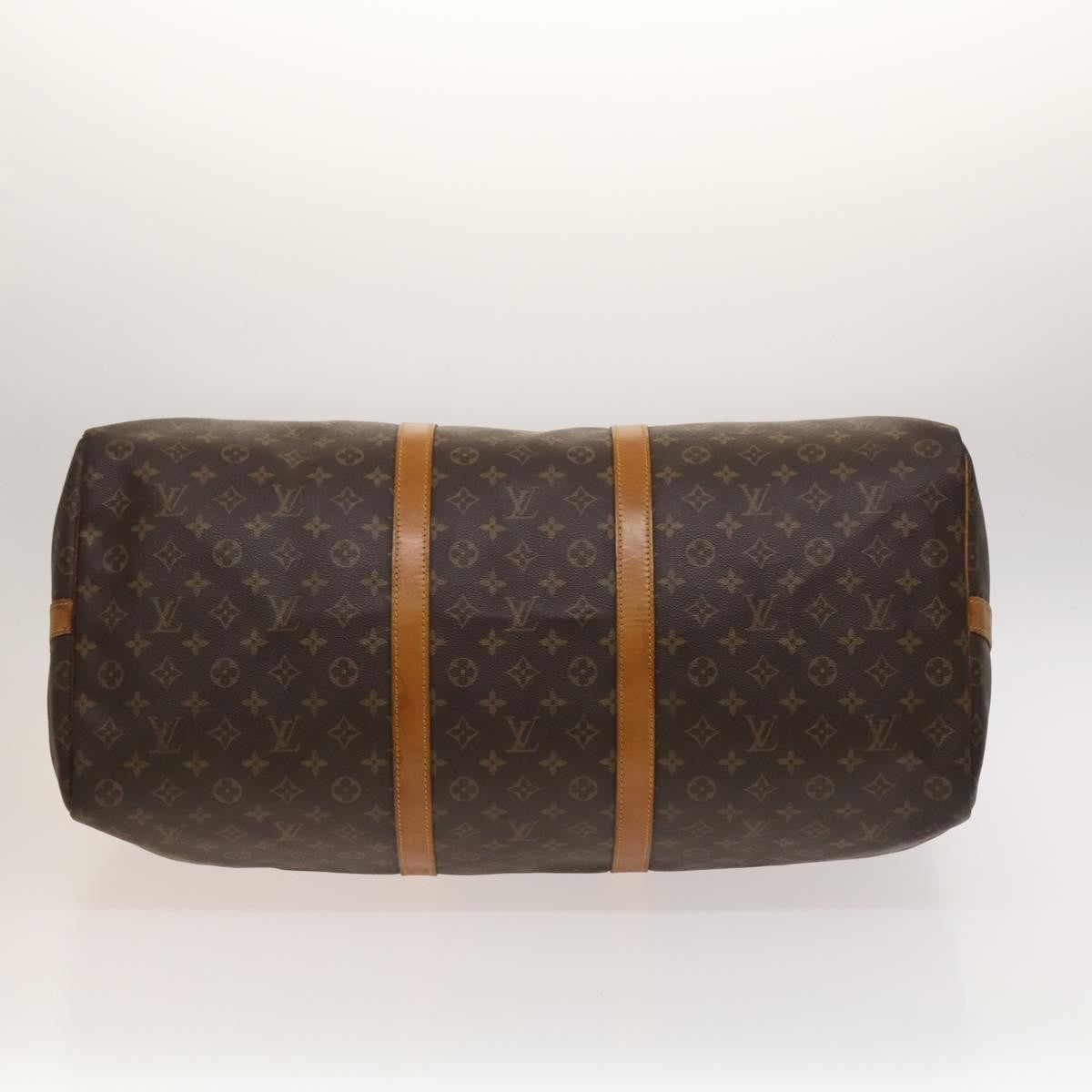 Louis Vuitton Keepall Bandouliere Bag Monogram Canvas, BROWN, CANVAS, Travel bag