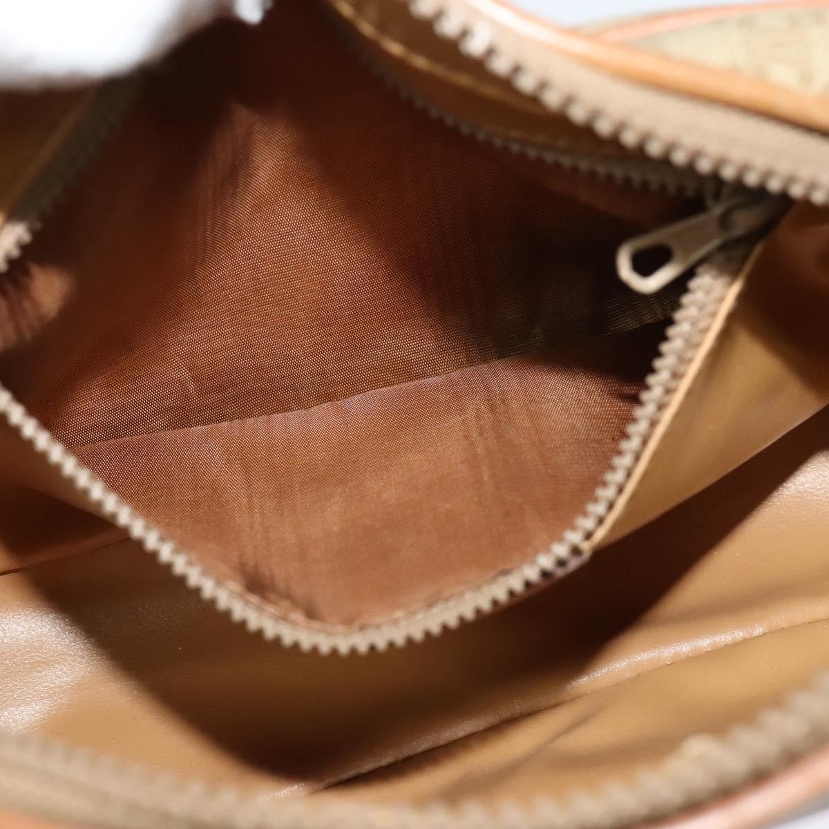 Celine Macadam Shoulder Bag PVC Leather, BEIGE, CANVAS, Shoulder bag