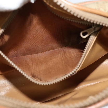 Celine Macadam Shoulder Bag PVC Leather, BEIGE, CANVAS, Shoulder bag