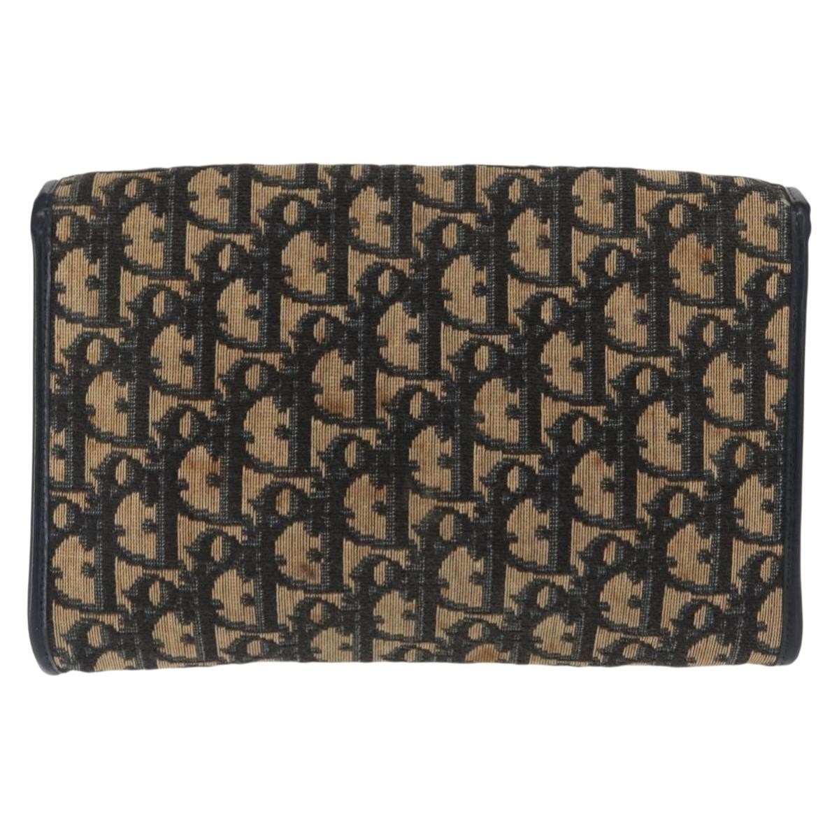 Christian Dior Vintage CD trotter Shoulder bag Canvas, NAVY, CANVAS, Shoulder bag