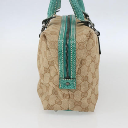 Gucci Vintage Zip Boston Bag GG Canvas, BEIGE, CANVAS, Handbag