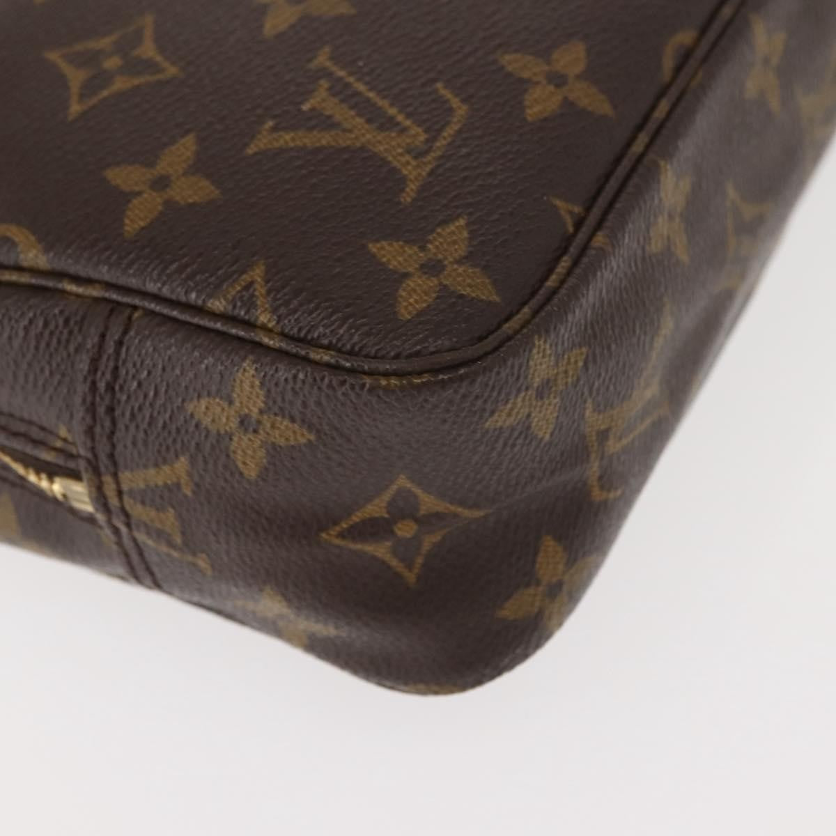 Louis Vuitton Trousse Toiletry Pouch Monogram Canvas, BROWN, CANVAS, Toiletry Case