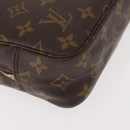 Louis Vuitton Trousse Toiletry Pouch Monogram Canvas, BROWN, CANVAS, Toiletry Case