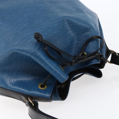 Louis Vuitton Petit Noe Handbag Two Tone Epi Leather, BLACK, LEATHER, Handbag