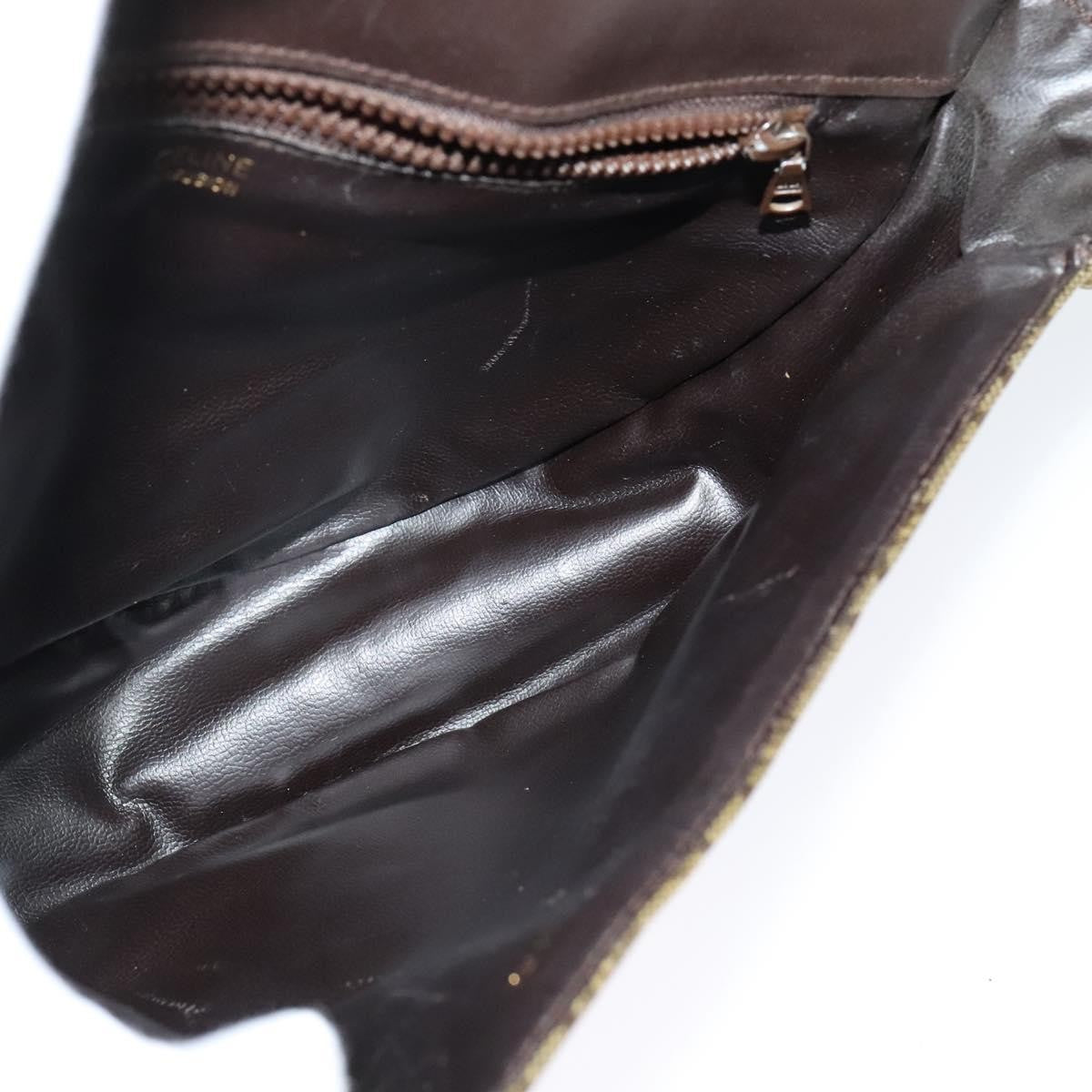 Celine C Sulky Shoulder bag Canvas and Leather, BEIGE, CANVAS, Shoulder bag