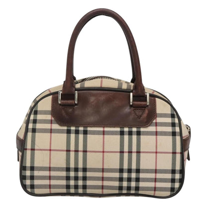 Burberry Nova Check Bowling Bag Canvas, BEIGE, CANVAS, Handbag