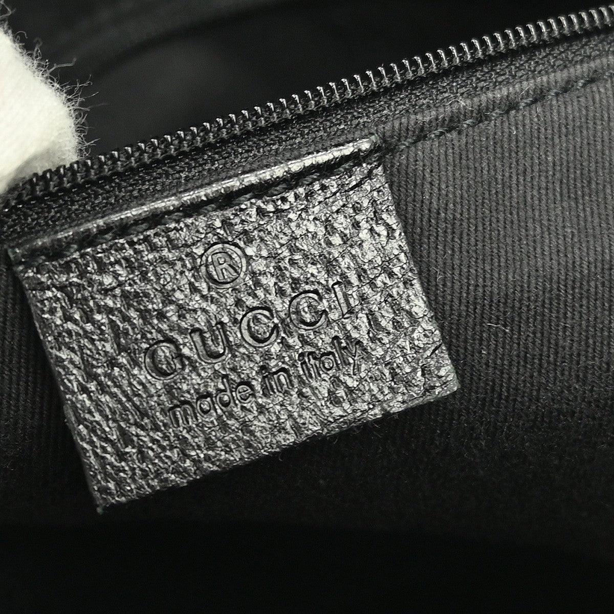 Gucci Vintage tote Leather, BLACK, CANVAS, Tote bag