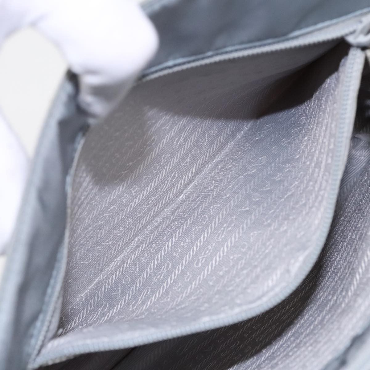 Prada Vintage Tote Tessuto, BLUE, NYLON, Tote bag