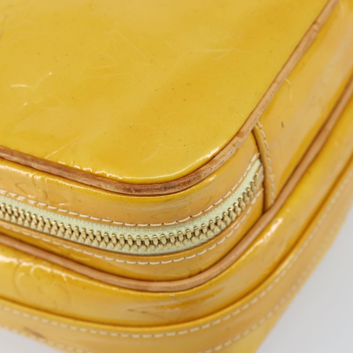 Louis Vuitton Wooster Handbag Monogram Vernis, YELLOW, PATENT_LEATHER, Shoulder bag