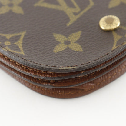 Louis Vuitton Porte Monnaie Gousset Canvas, BROWN, CANVAS, Wallets