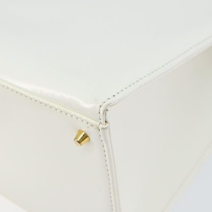 Versace Medusa Shoulder Bag Leather, WHITE, LEATHER, Shoulder bag