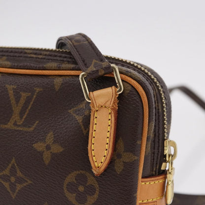 Louis Vuitton Pochette Marly Bandouliere Bag Monogram Canvas, Brown, Canvas, Clutch