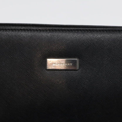 Burberry Zip Pouch Leather, BLACK, LEATHER, Clutche & pouche