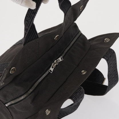 Hermes Herline Backpack Canvas, GRAY, CANVAS, Backpack