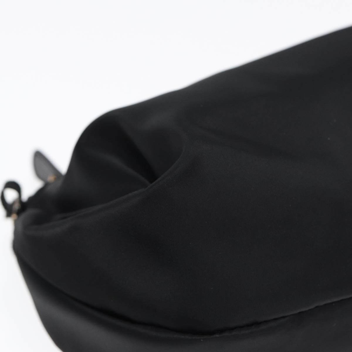 Salvatore Ferragamo Vintage Chain Shoulder Bag Nylon, BLACK, NYLON, Shoulder bag