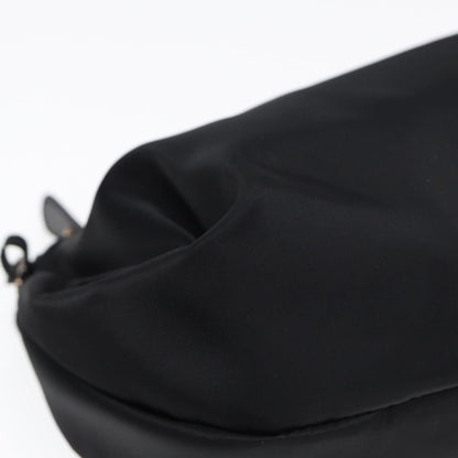 Salvatore Ferragamo Vintage Chain Shoulder Bag Nylon, BLACK, NYLON, Shoulder bag