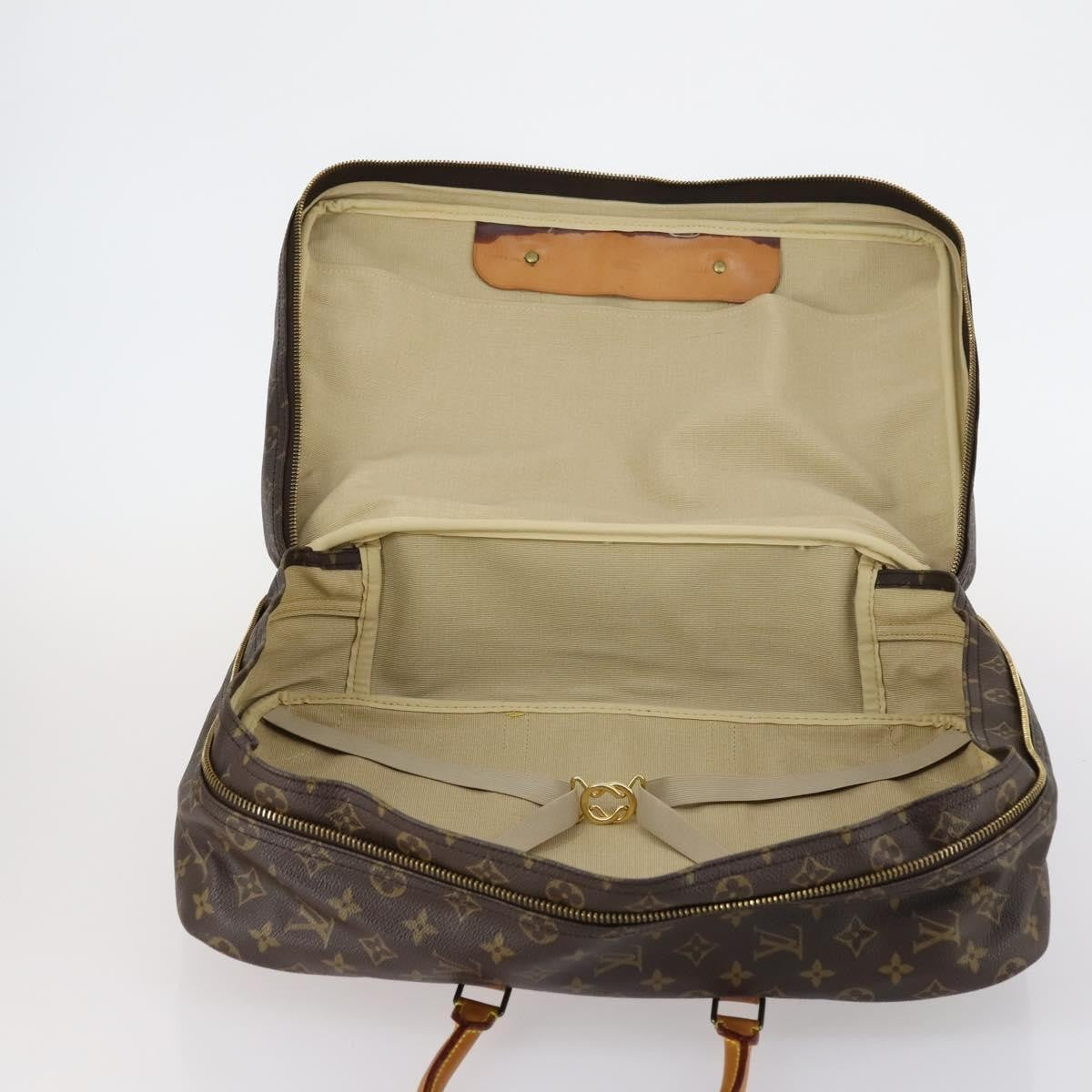 Louis Vuitton Sirius Handbag Monogram Canvas, BROWN, CANVAS, Travel bag