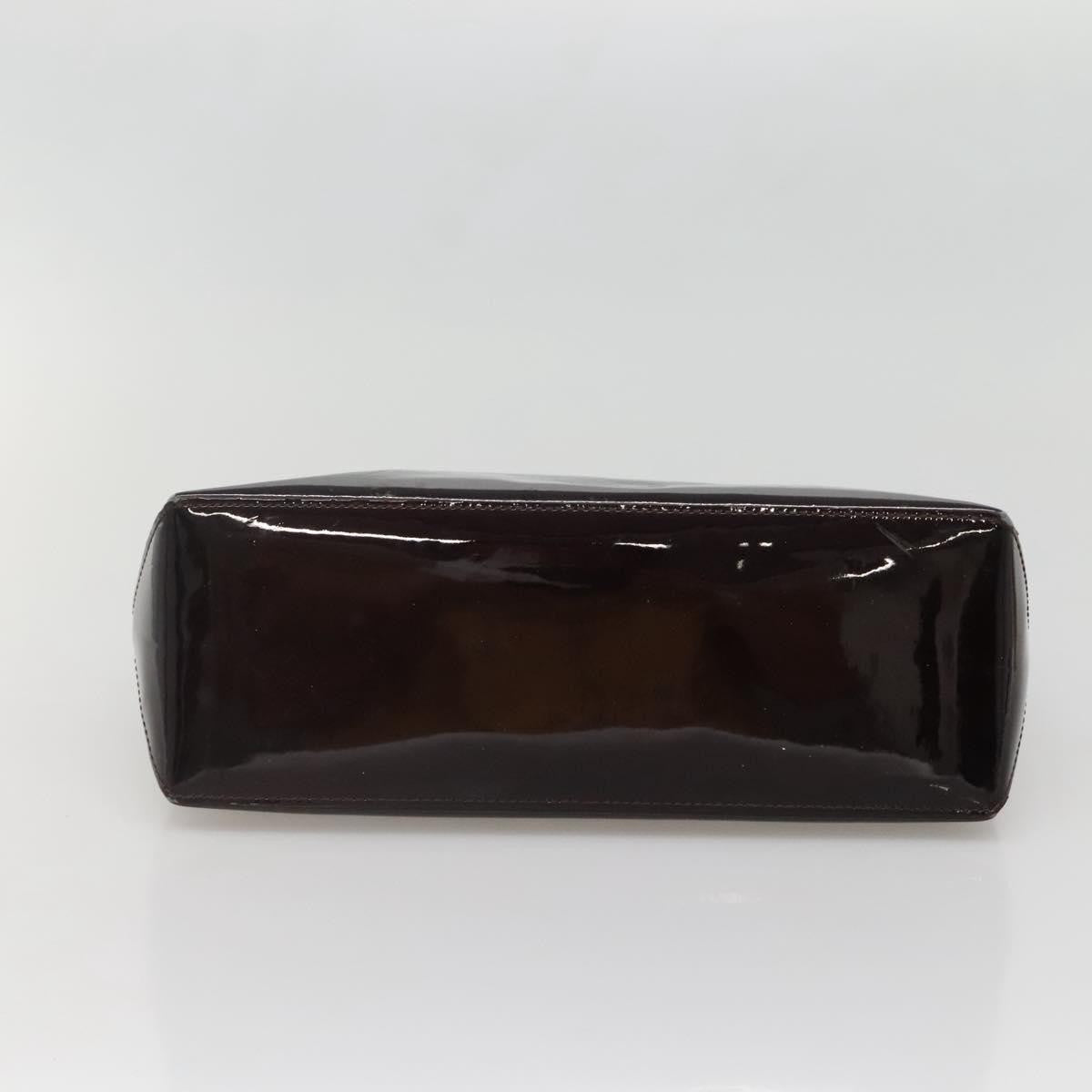 Louis Vuitton Wilshire Handbag Monogram Vernis, PURPLE, PATENT_LEATHER, Handbag