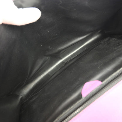 Celine Circle logo Leather, PINK, LEATHER, Clutche & pouche