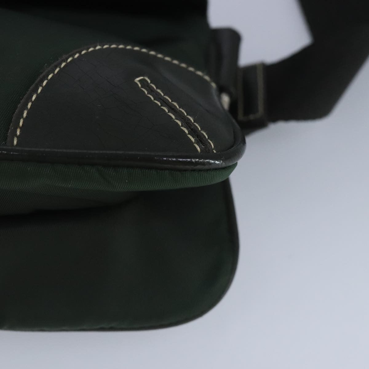 Prada Waist Bag Nylon and leather, KHAKI, NYLON, Shoulder bag