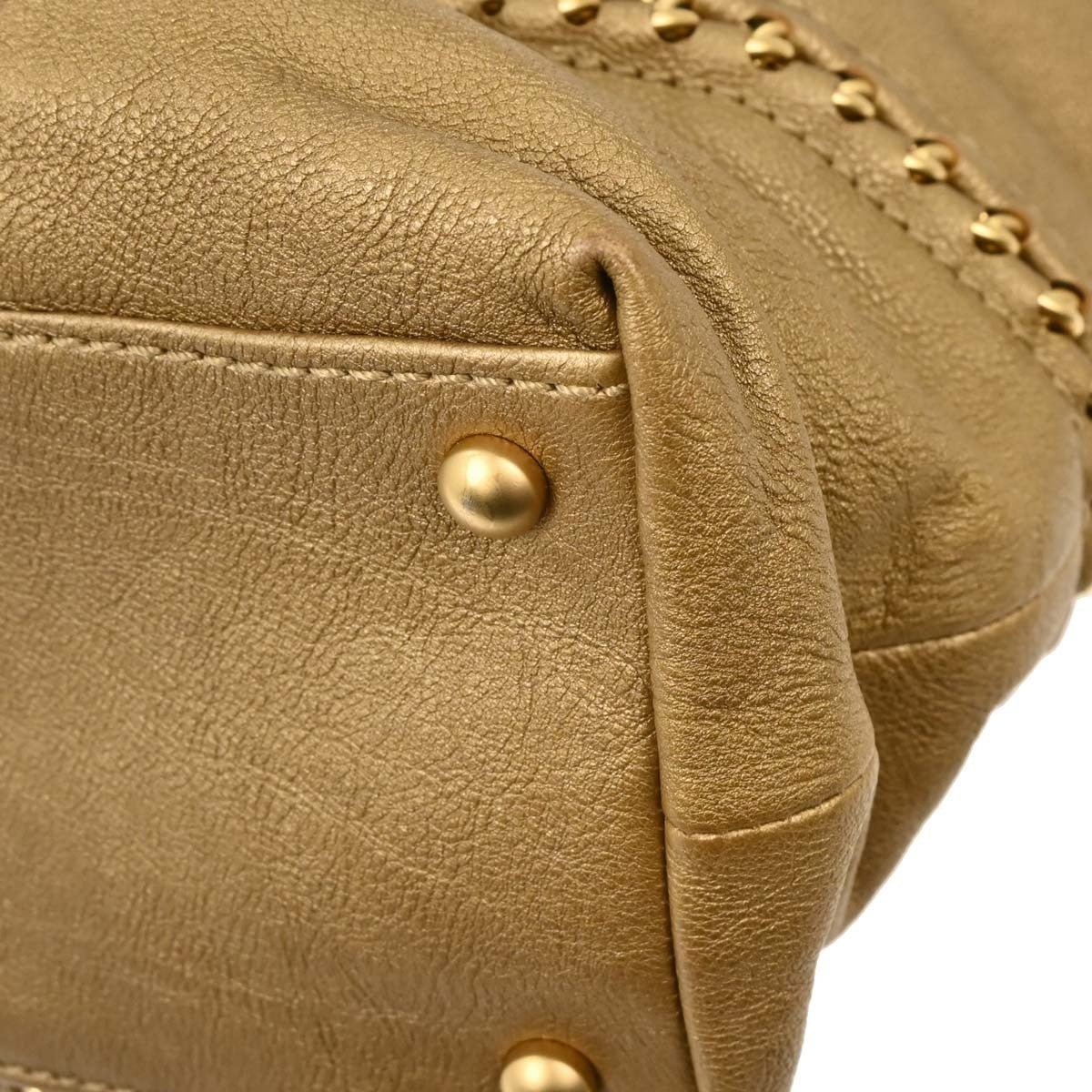 Chanel Luxe Ligne Zipped Tote Leather, GOLD, LEATHER, Tote bag