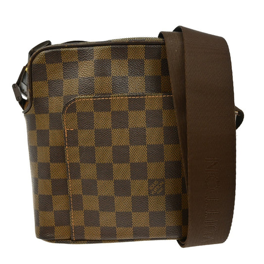 Louis Vuitton Olav Handbag Damier, BROWN, CANVAS, Shoulder bag