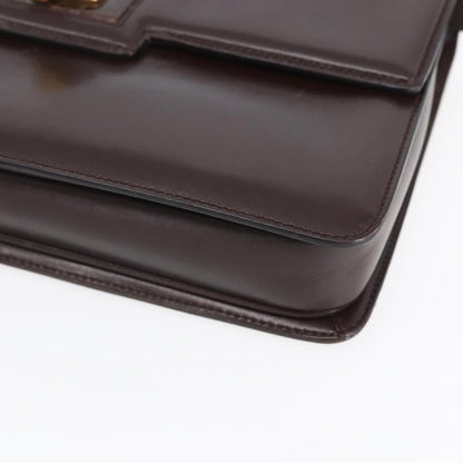 Gucci Vintage Shoulder Bag Leather, BROWN, LEATHER, Shoulder bag