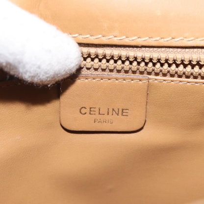 Celine Macadam Shoulder Bag Canvas, BROWN, CANVAS, Shoulder bag