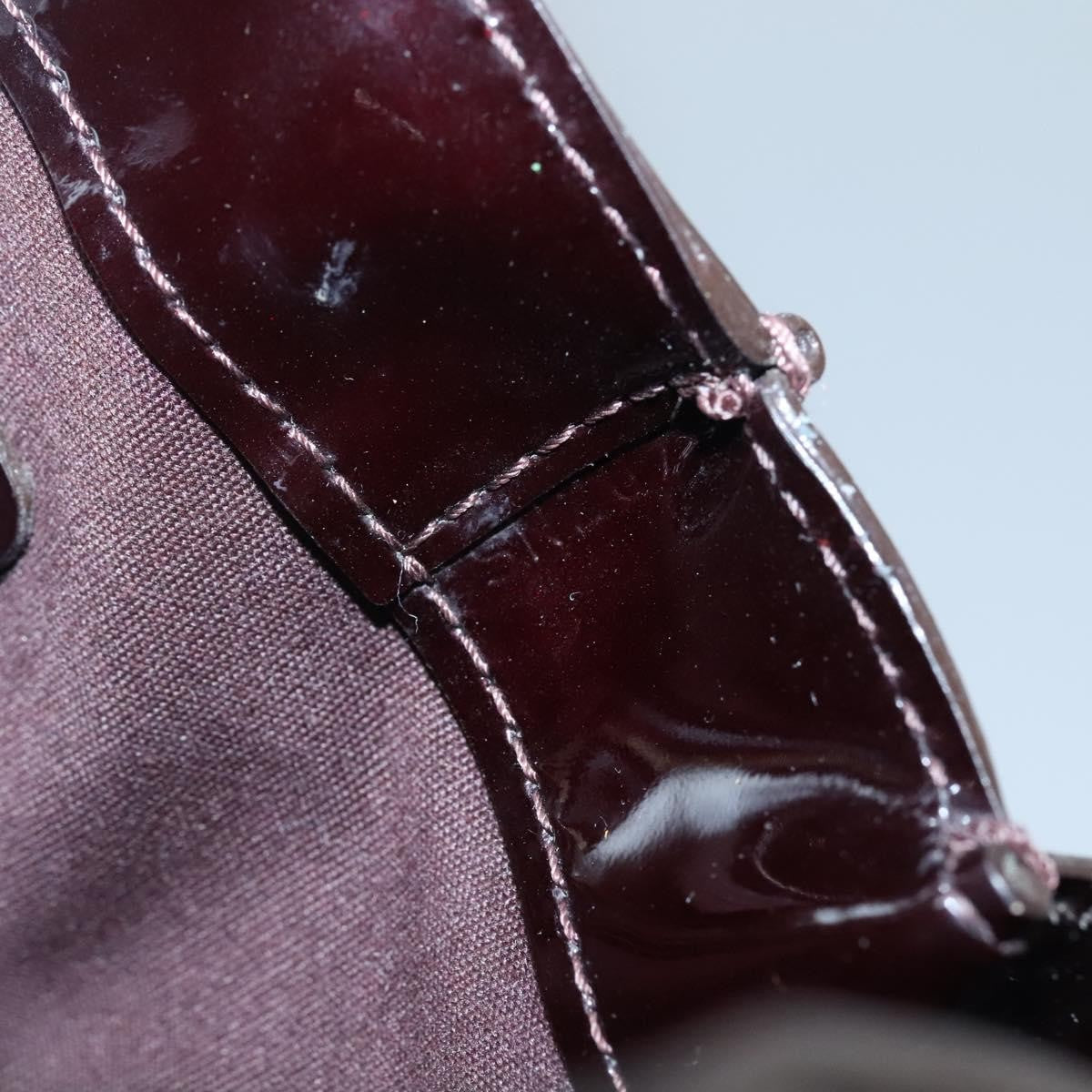 Louis Vuitton Wilshire Handbag Monogram Vernis, PURPLE, PATENT_LEATHER, Handbag