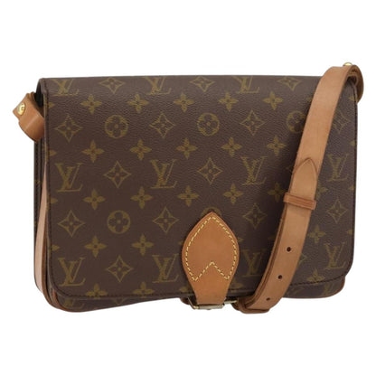 Louis Vuitton Cartouchiere Handbag Monogram Canvas, BROWN, CANVAS, Shoulder bag