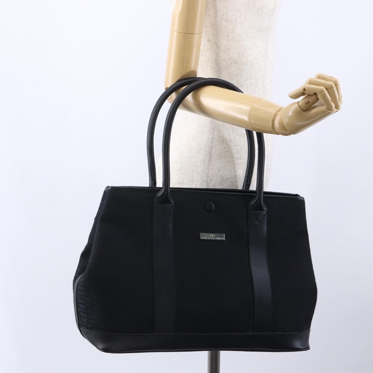 Balenciaga Vintage tote Canvas, BLACK, CANVAS, Tote bag